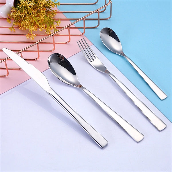 4PCS Stainless Steel Upscale Dinnerware Set