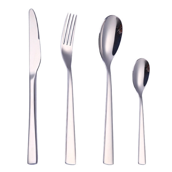 4PCS Stainless Steel Upscale Dinnerware Set