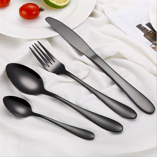 4PCS Stainless Steel Upscale Dinnerware Set