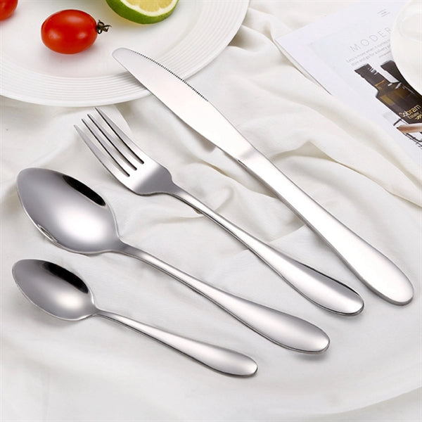 4PCS Stainless Steel Upscale Dinnerware Set