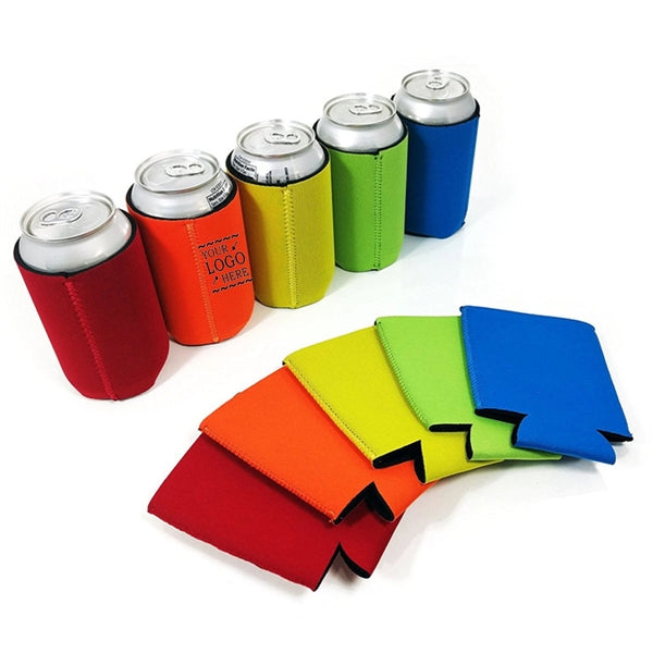 Folding Insulated Can Cooler Sleeve