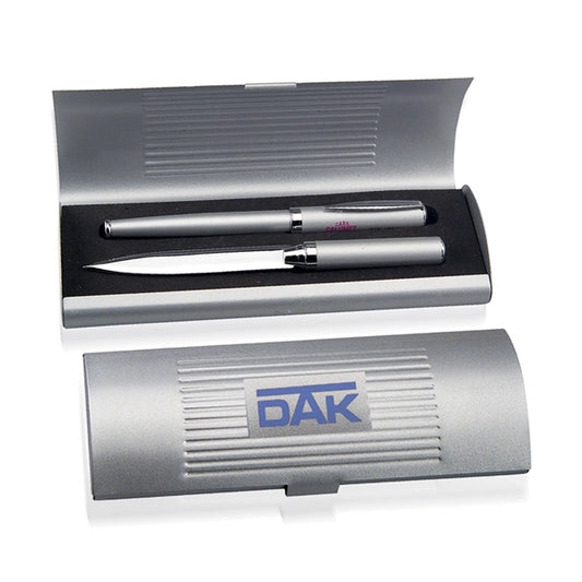 Premade Metal Box & Tudor Pen Set