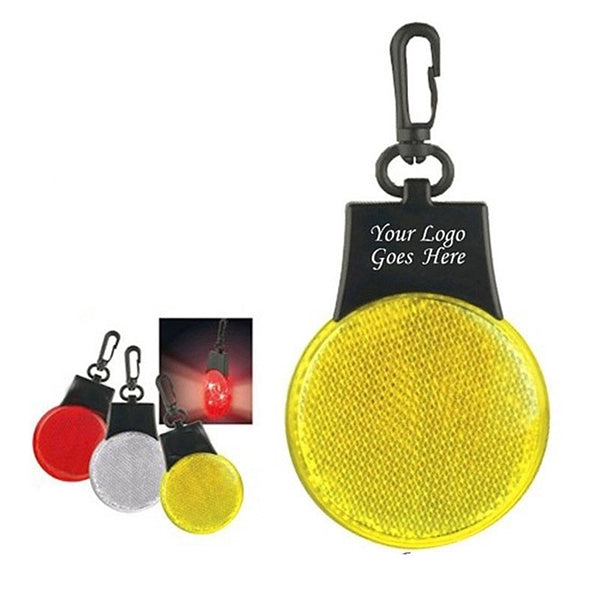Cycling Safety Warning Led Reflector Keychain Light