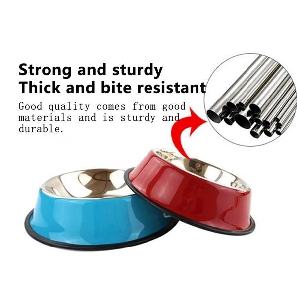 Dog Cat Bowls Stainless Steel Feeder