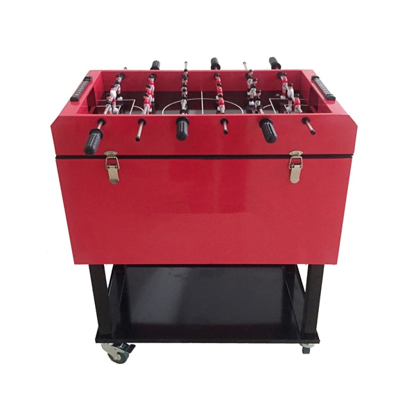 Vintage Rolling Cooler with Foosball Game