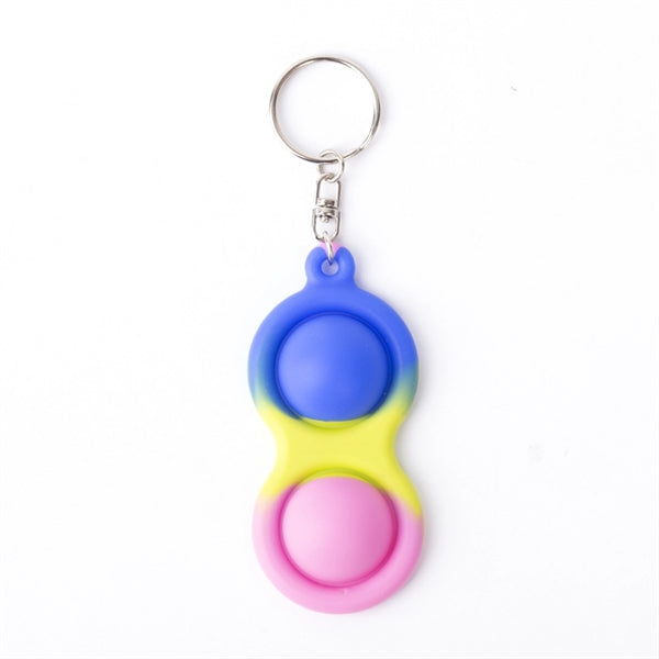 Dimple Gourd Shape Key Chain Push Pop Fidget Toy