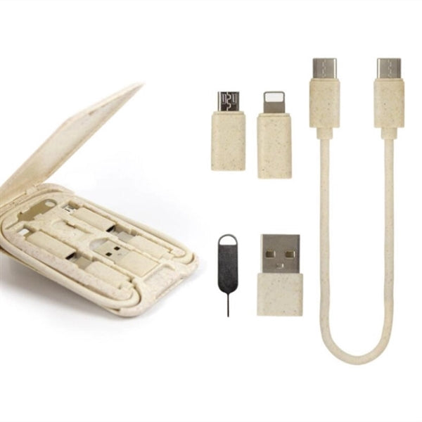 6 in 1 Biodegradable Charging Case Set