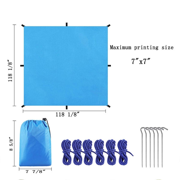 Outdoor Rain-proof Sun Shade Sail Hexagonal Canopy Awning