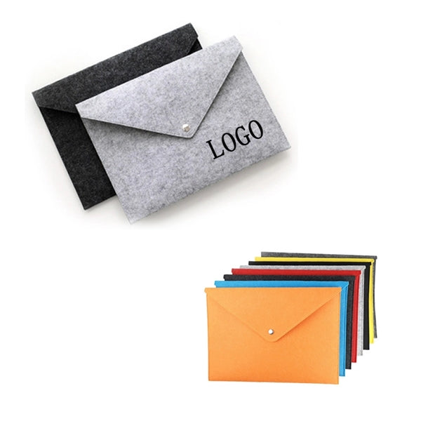 Portable A4 Felt Holder Documents Bag