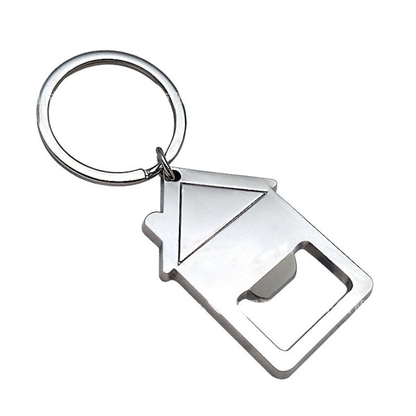 House Shaped Bottle Opener Keychain