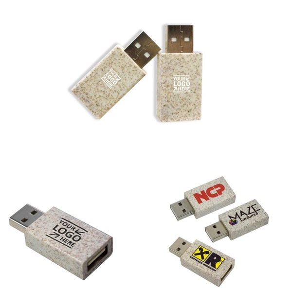 Biodegradable USB Data Blocker Shield