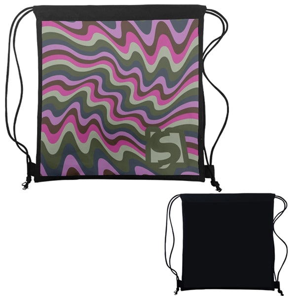 Economy Sublimated Drawstring Pack- One Side Print