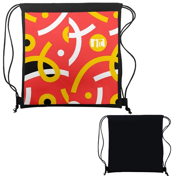 Economy Sublimated Drawstring Pack- One Side Print