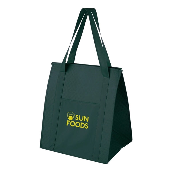 Insulated Cooler Tote Bag with Front Pocket