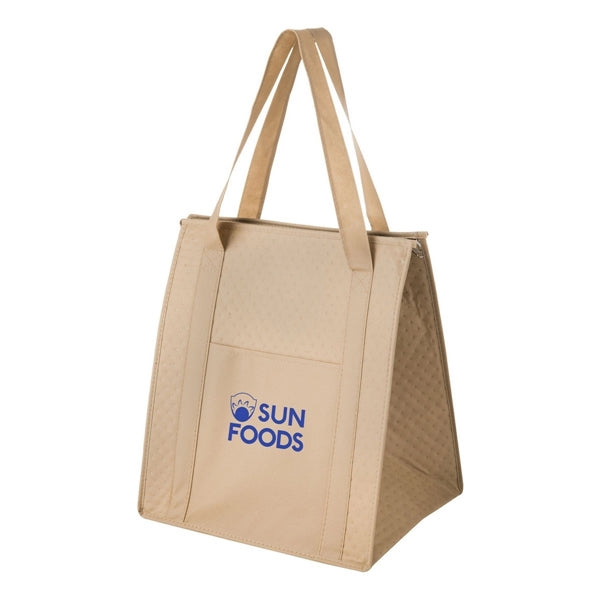 Insulated Cooler Tote Bag with Front Pocket