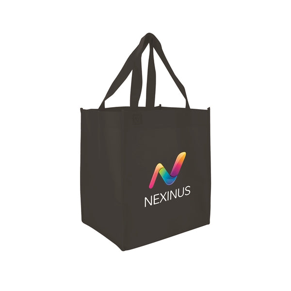 10.5"w x 11.75"h with 8" Gusset Shopping Tote