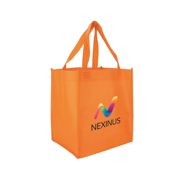 10.5"w x 11.75"h with 8" Gusset Shopping Tote