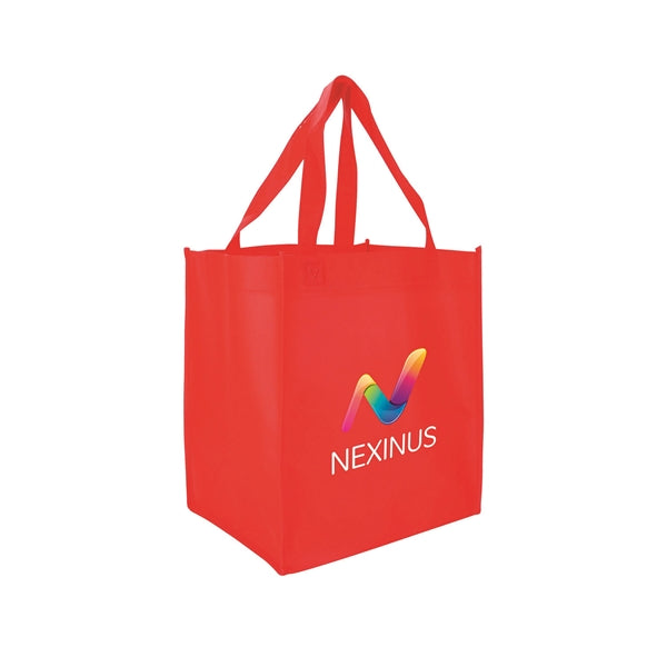 10.5"w x 11.75"h with 8" Gusset Shopping Tote