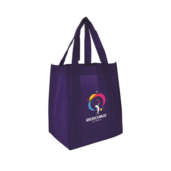 13"w x 15"h with a 10" Gusset Shopping Tote