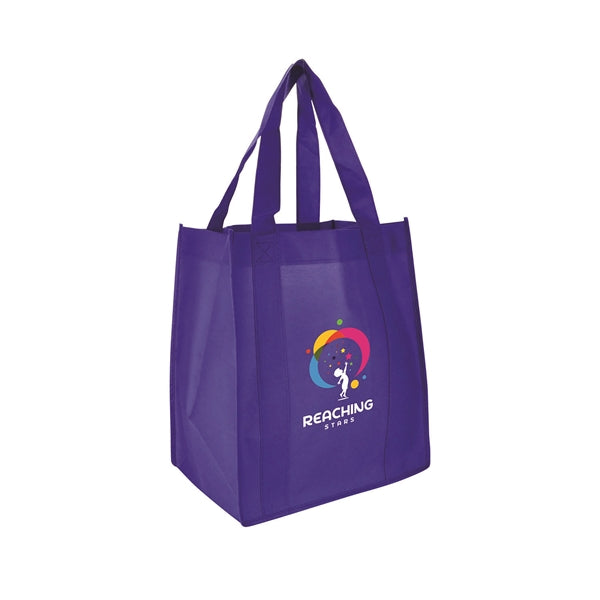 13"w x 15"h with a 10" Gusset Shopping Tote