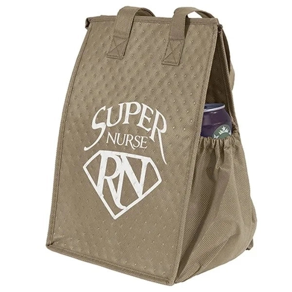 Insulated Cooler Tote Bag with Side Pocket