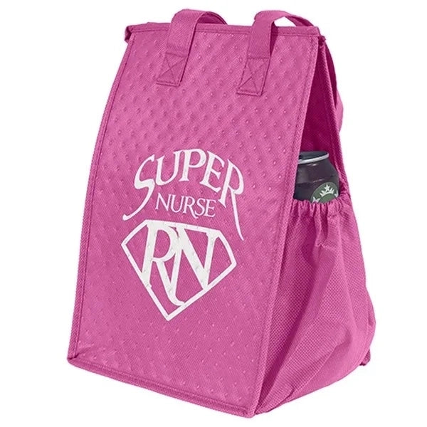 Insulated Cooler Tote Bag with Side Pocket