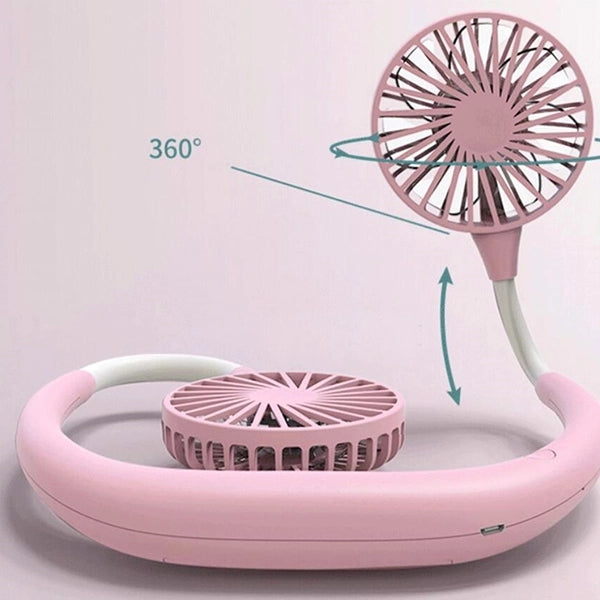 Wearable LED Neck Fan