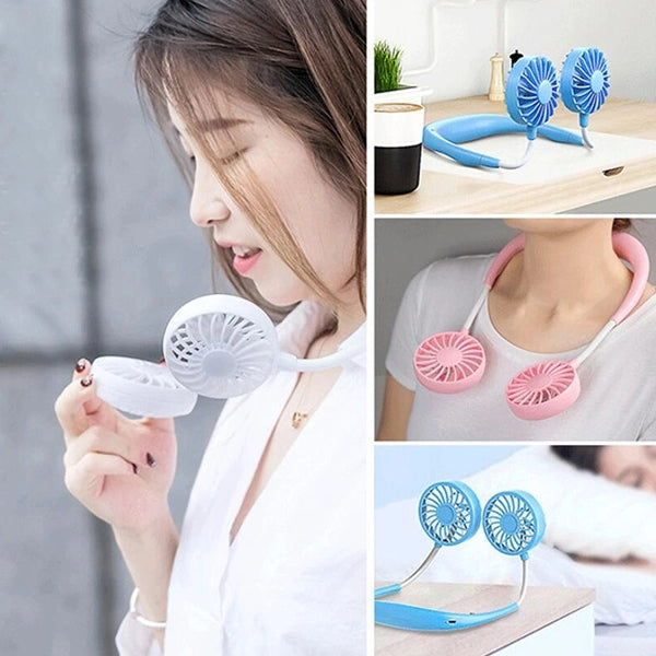 Wearable LED Neck Fan
