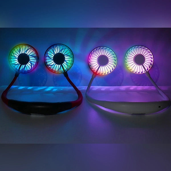 Wearable LED Neck Fan