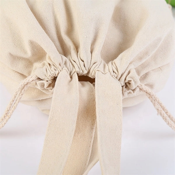 Canvas Tote Bag with Drawstring Closure