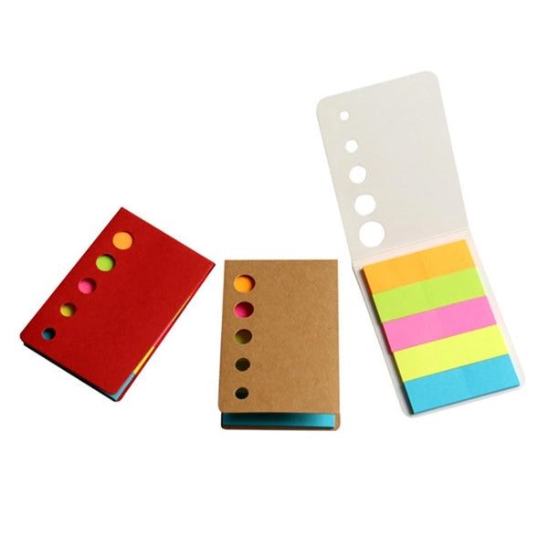 Compact 5-color Eco Sticky Notes & Flag