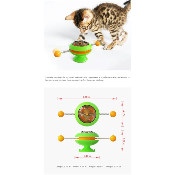 Funny Cat Stick Multifunctional Turntable Catnip Toy