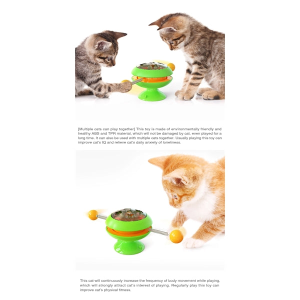 Funny Cat Stick Multifunctional Turntable Catnip Toy