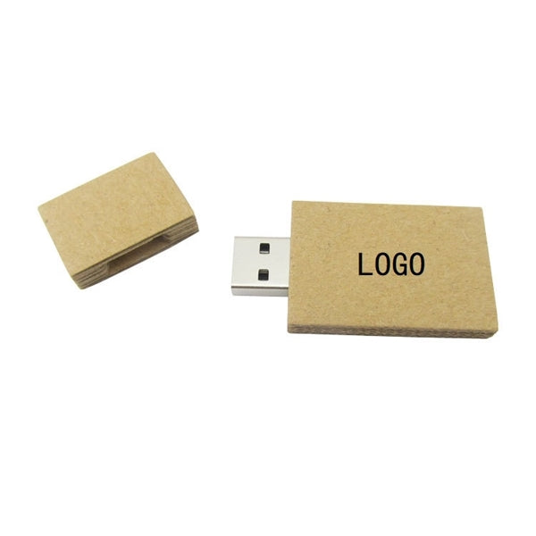 Recycled Paper USB Flash Drive With Customized Brand