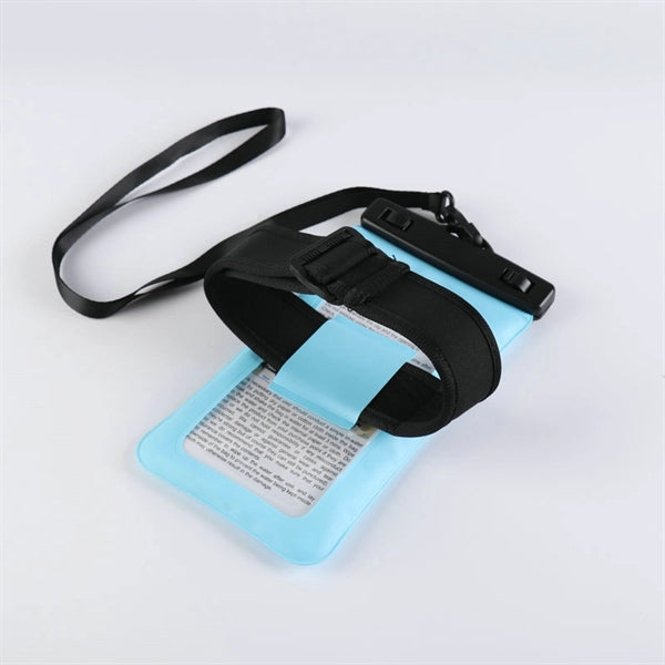 Waterproof Cellphone Pouch With Armband & Lanyard