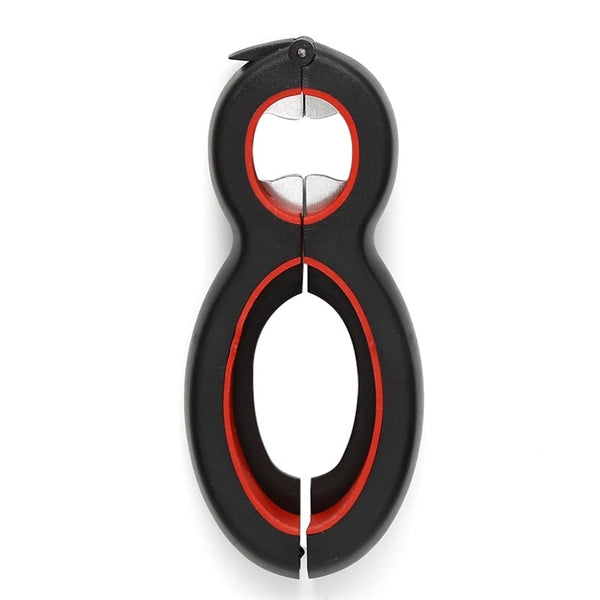 Multifunctional 6-in-1 can opener