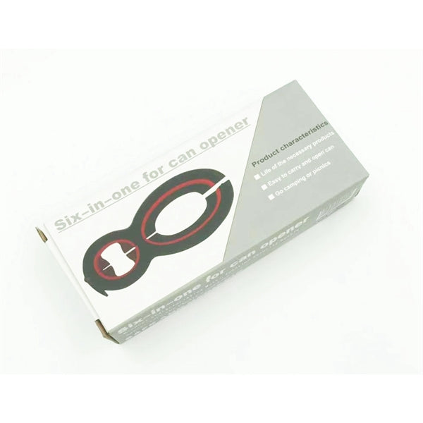 Multifunctional 6-in-1 can opener