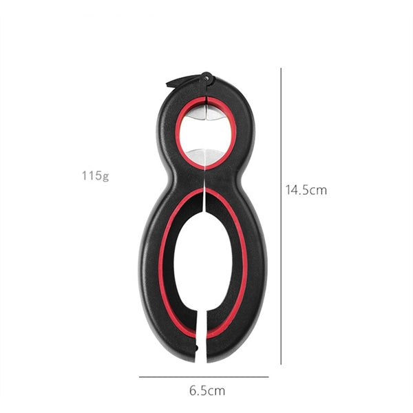 Multifunctional 6-in-1 can opener