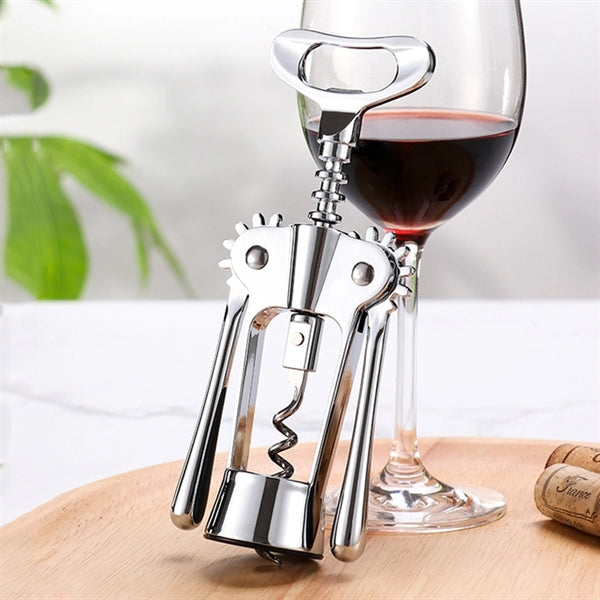 Stainless steel wine corkscrew