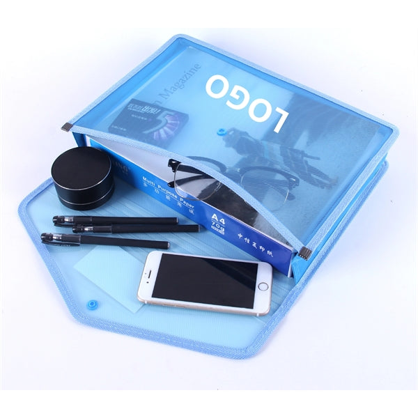 Thin transparent PPA4 file bag