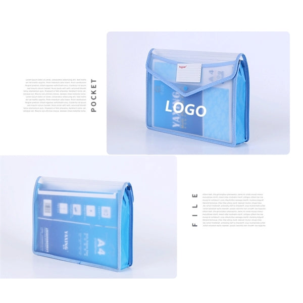 Thin transparent PPA4 file bag