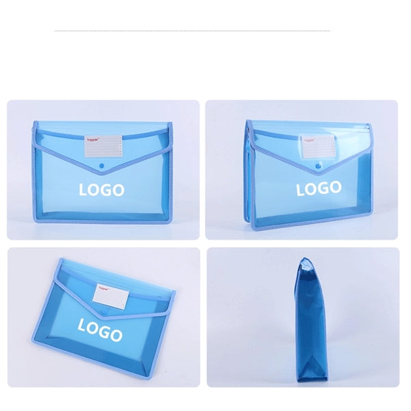 Thin transparent PPA4 file bag