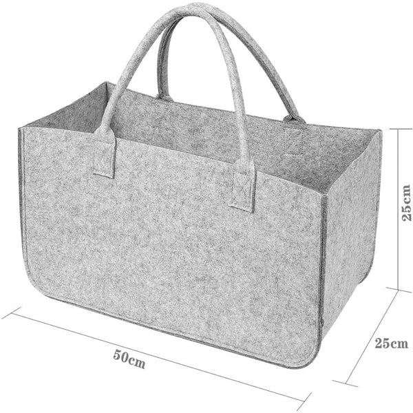 Felt Storage Shopping Haddbag Firewood Basket Bag