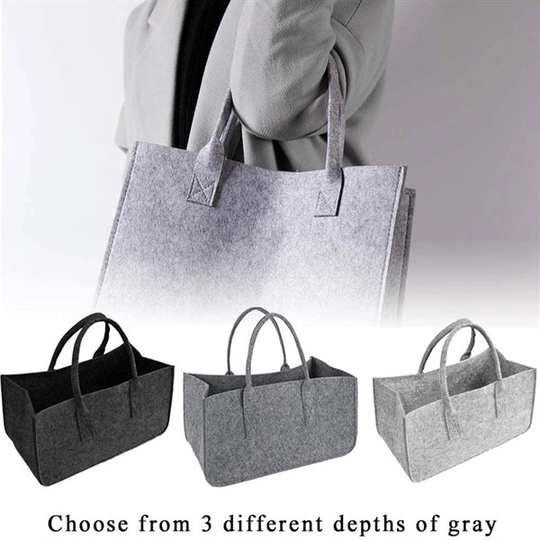 Felt Storage Shopping Haddbag Firewood Basket Bag