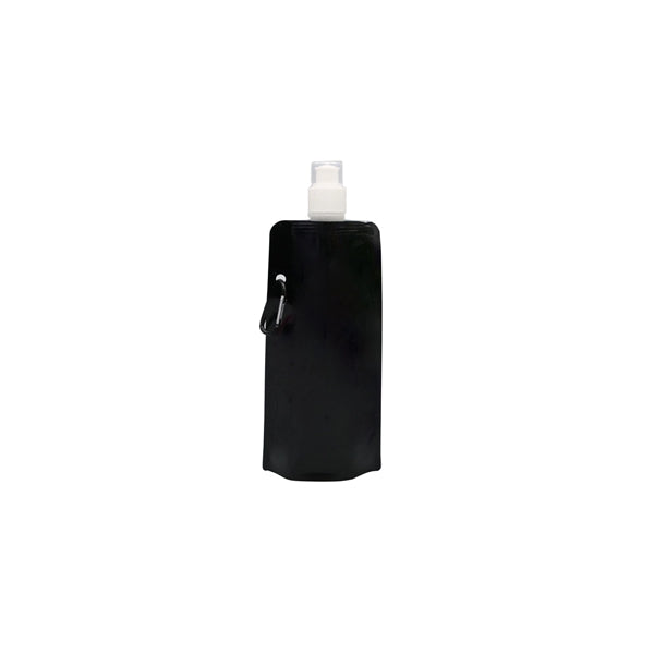 Gym Folding Water Bottle w/ Carabiner - 16 Oz