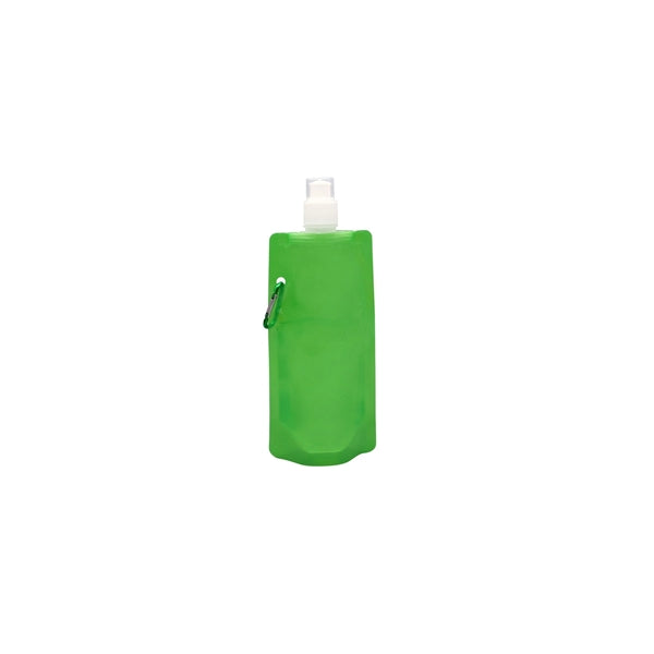 Gym Folding Water Bottle w/ Carabiner - 16 Oz