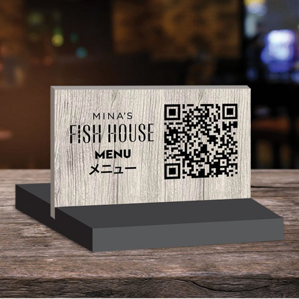 QR Code Table Stand Displays