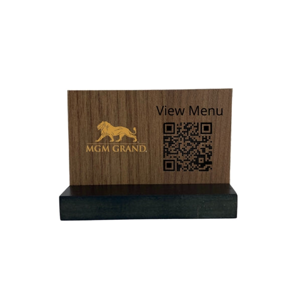 QR Code Table Stand Displays
