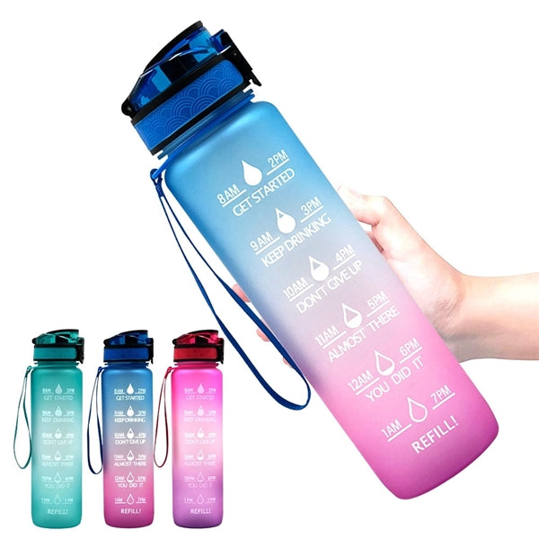 Time Scale Reminder Cup Water Bottle With Bounce Cover