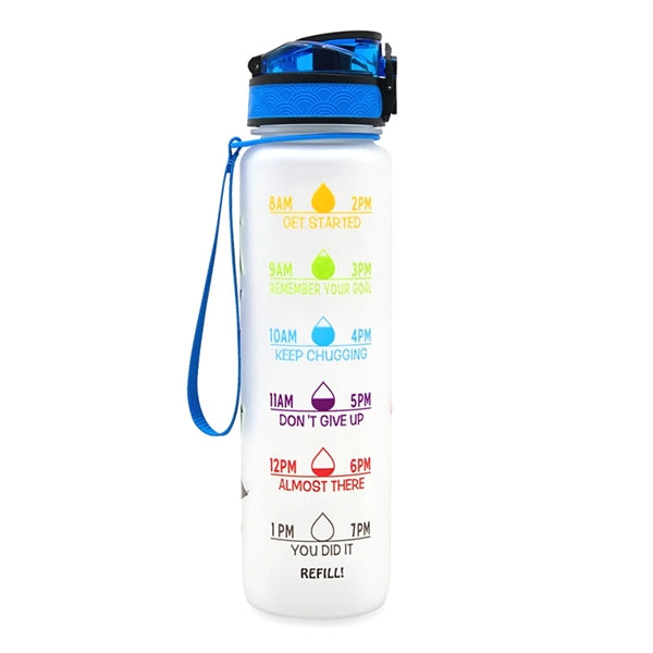 Time Scale Reminder Cup Water Bottle With Bounce Cover